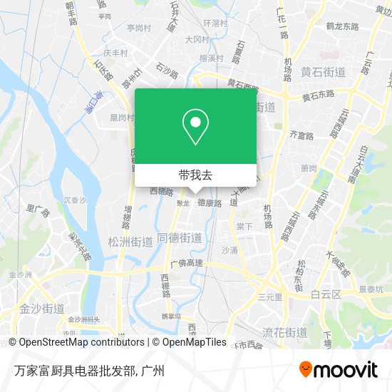 万家富厨具电器批发部地图