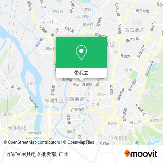 万家富厨具电器批发部地图