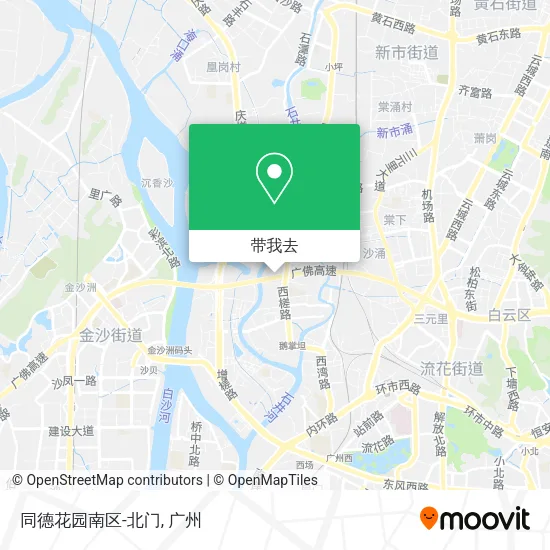 同德花园南区-北门地图