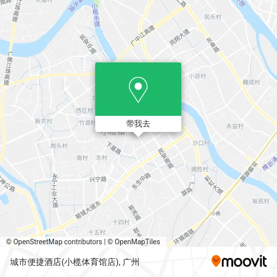 城市便捷酒店(小榄体育馆店)地图