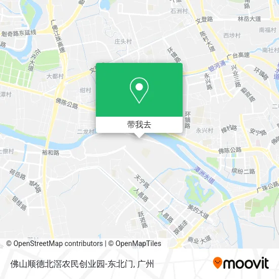 佛山顺德北滘农民创业园-东北门地图