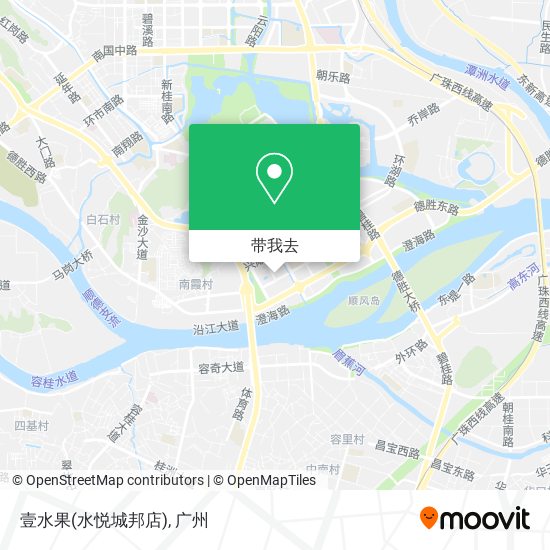 壹水果(水悦城邦店)地图