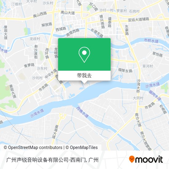 广州声锐音响设备有限公司-西南门地图