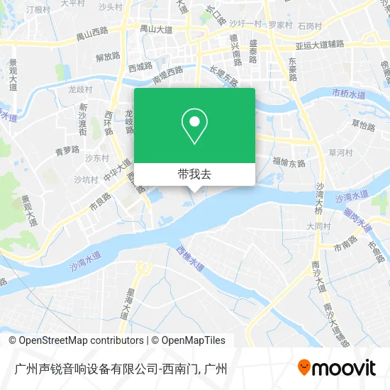 广州声锐音响设备有限公司-西南门地图