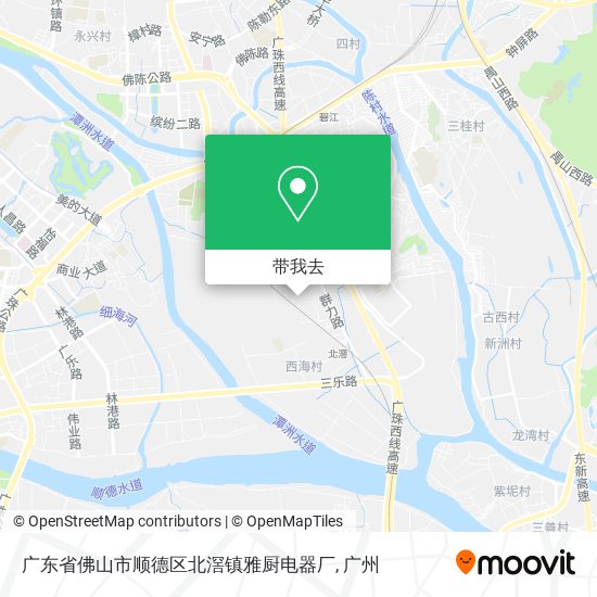 广东省佛山市顺德区北滘镇雅厨电器厂地图
