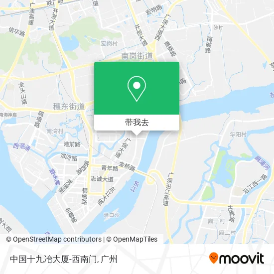 中国十九冶大厦-西南门地图