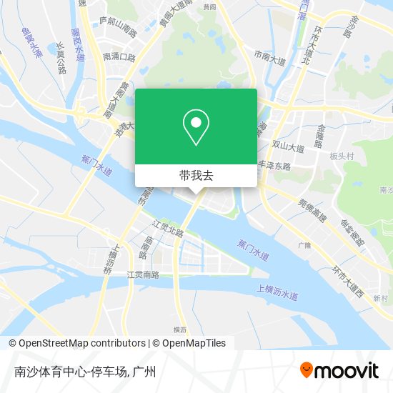 南沙体育中心-停车场地图