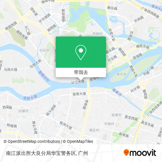 南江派出所大良分局华宝警务区地图