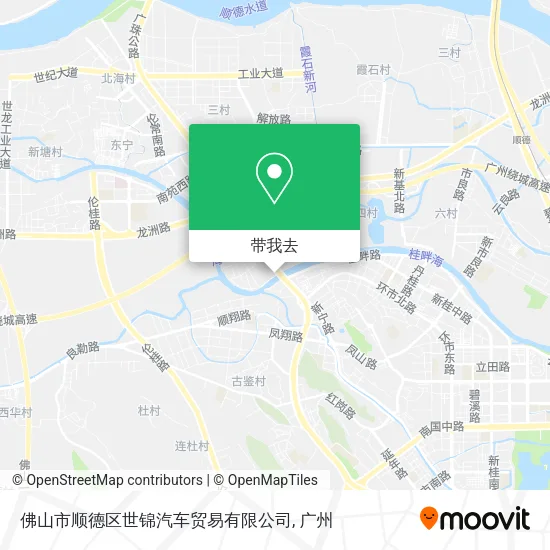 佛山市顺德区世锦汽车贸易有限公司地图