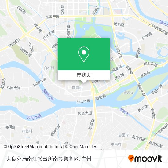 大良分局南江派出所南霞警务区地图
