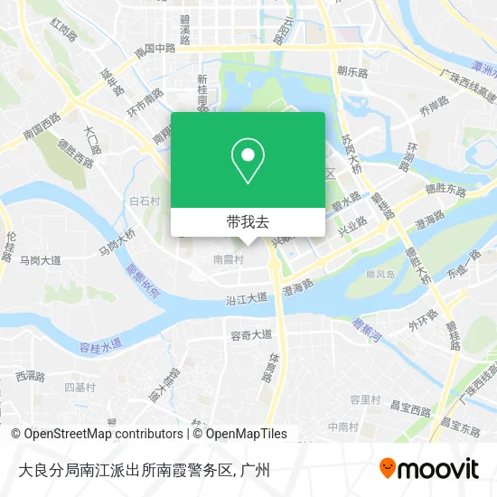 大良分局南江派出所南霞警务区地图