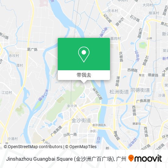 Jinshazhou Guangbai Square (金沙洲广百广场)地图