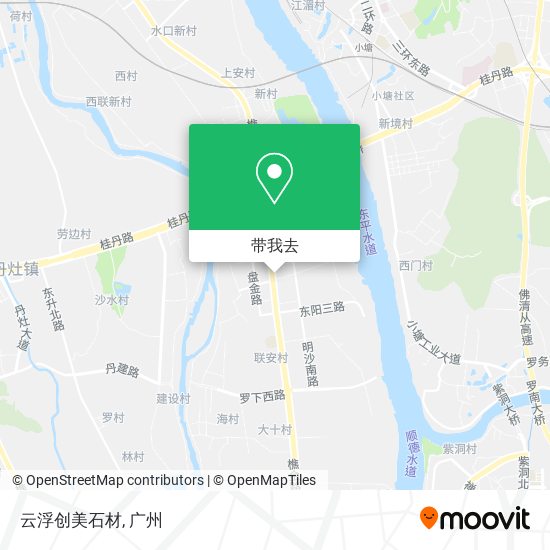 云浮创美石材地图