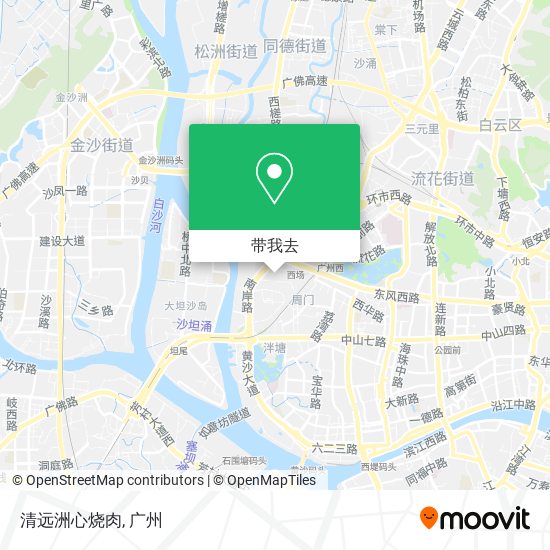 清远洲心烧肉地图