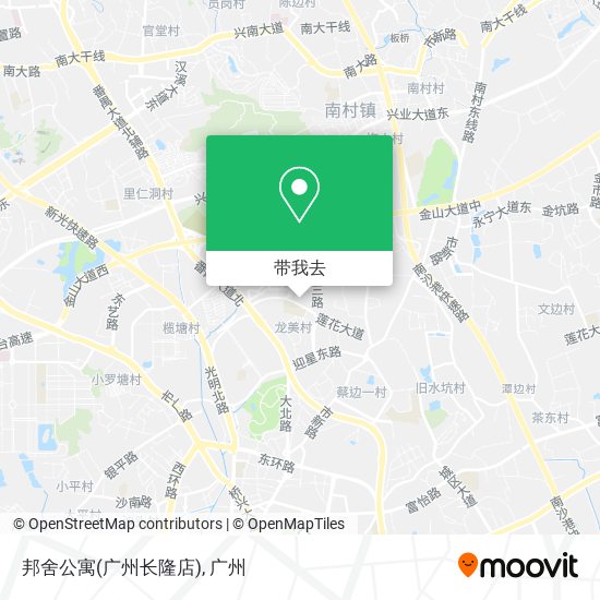 邦舍公寓(广州长隆店)地图