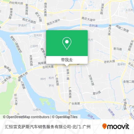 汇恒雷克萨斯汽车销售服务有限公司-北门地图