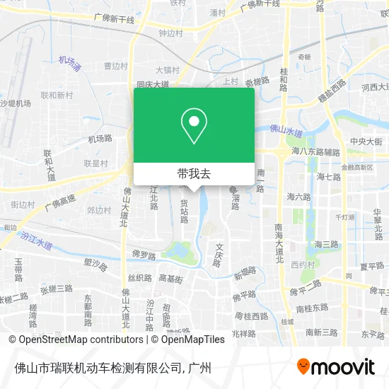 佛山市瑞联机动车检测有限公司地图