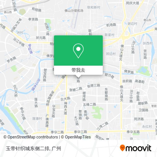 玉带针织城东侧二排地图