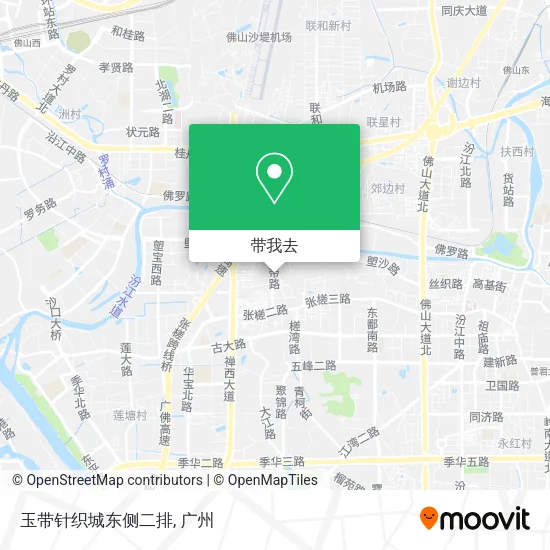 玉带针织城东侧二排地图