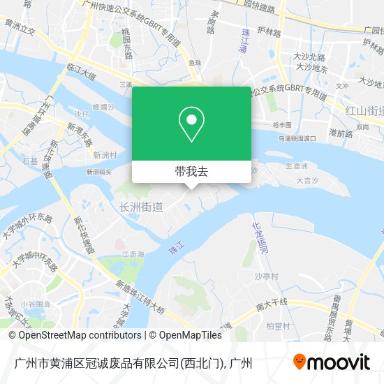 广州市黄浦区冠诚废品有限公司(西北门)地图