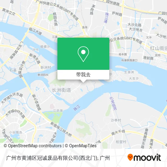 广州市黄浦区冠诚废品有限公司(西北门)地图