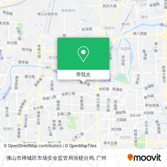 佛山市禅城区市场安全监管局张槎分局地图