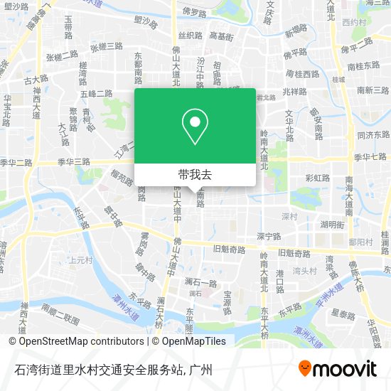 石湾街道里水村交通安全服务站地图