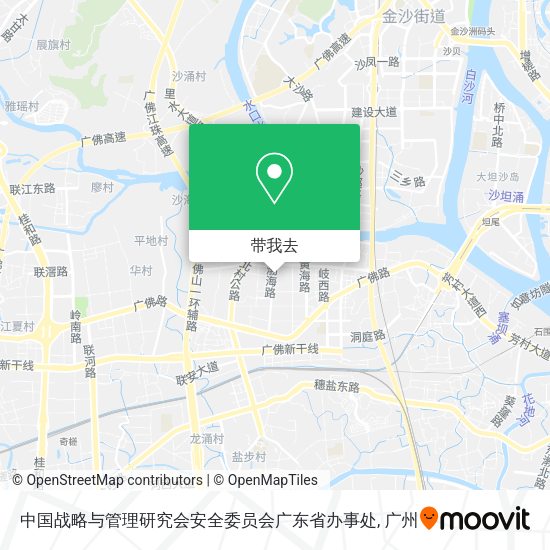中国战略与管理研究会安全委员会广东省办事处地图