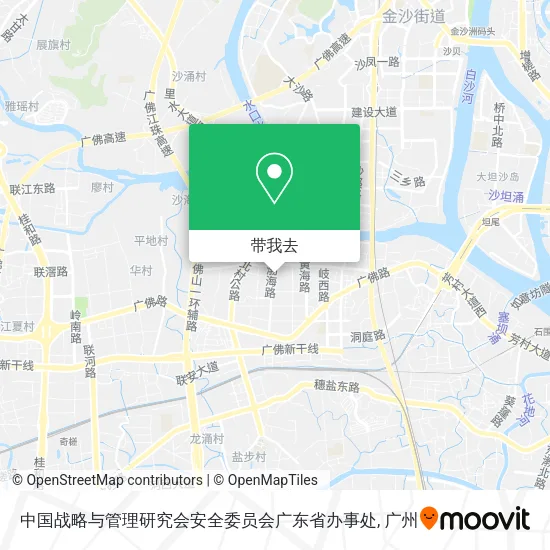 中国战略与管理研究会安全委员会广东省办事处地图