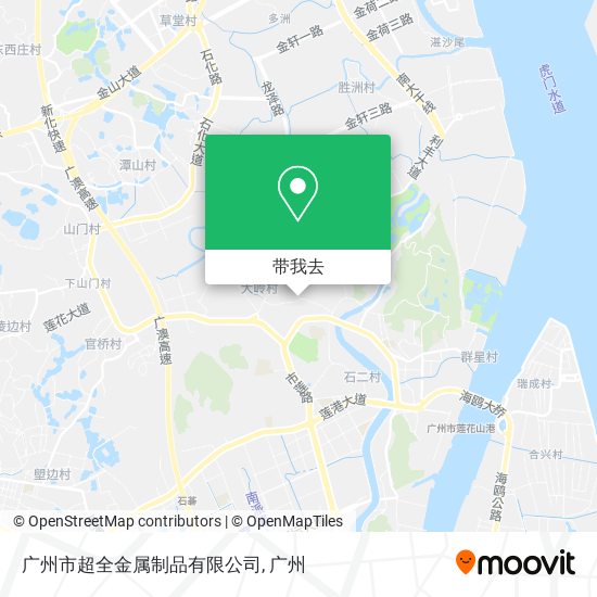 广州市超全金属制品有限公司地图