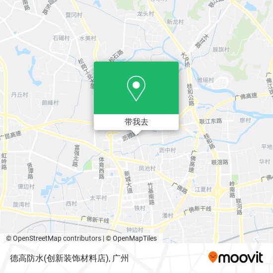 德高防水(创新装饰材料店)地图