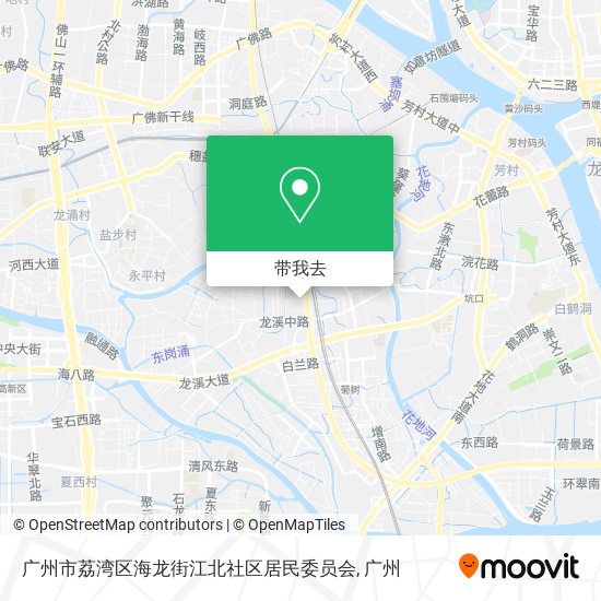 广州市荔湾区海龙街江北社区居民委员会地图