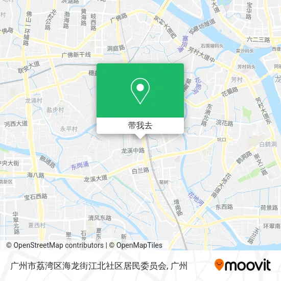 广州市荔湾区海龙街江北社区居民委员会地图