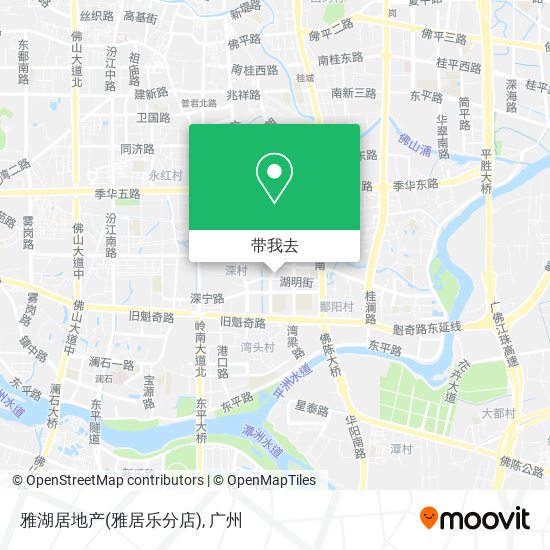 雅湖居地产(雅居乐分店)地图