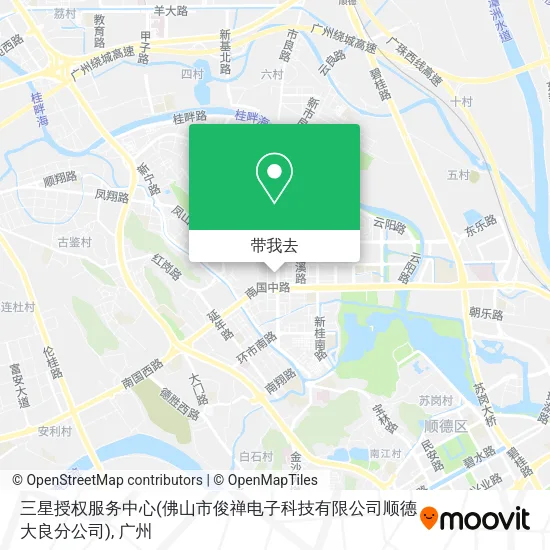 三星授权服务中心(佛山市俊禅电子科技有限公司顺德大良分公司)地图