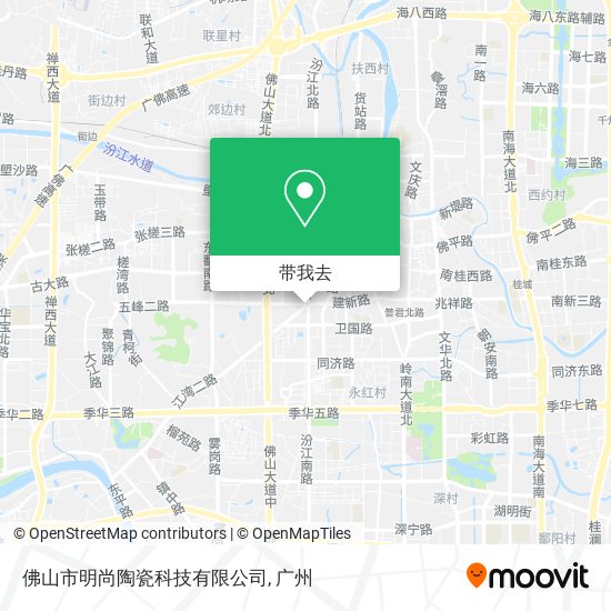 佛山市明尚陶瓷科技有限公司地图