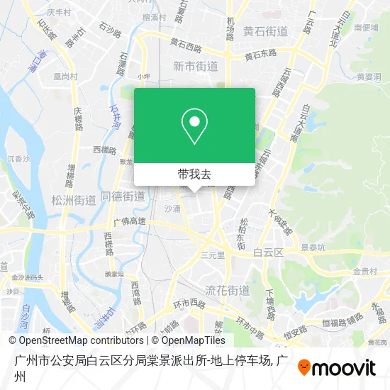 广州市公安局白云区分局棠景派出所-地上停车场地图