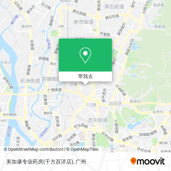 美加康专业药房(千方百济店)地图