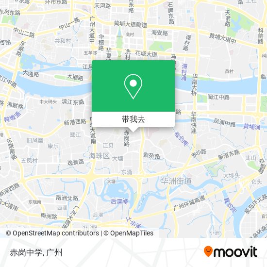 赤岗中学地图