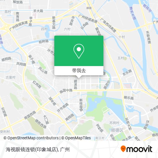 海视眼镜连锁(印象城店)地图