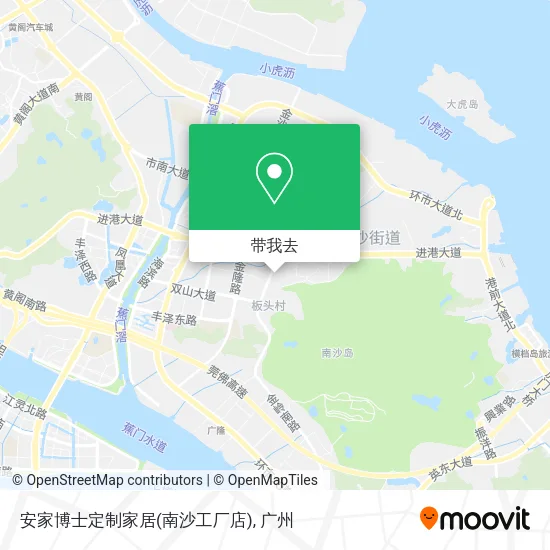 安家博士定制家居(南沙工厂店)地图