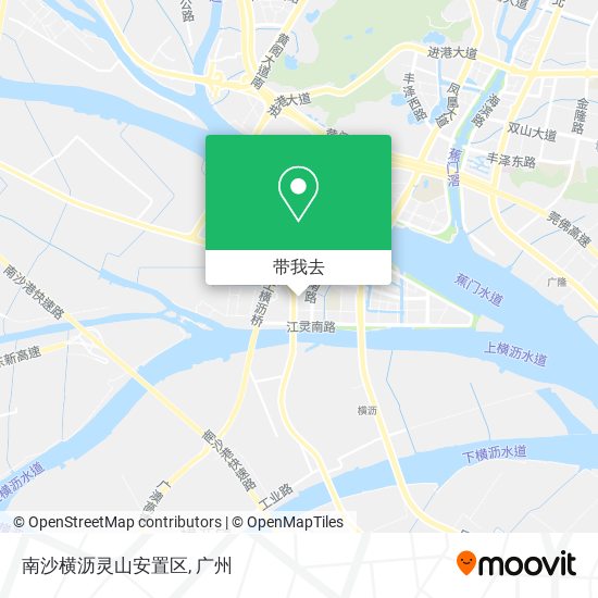 南沙横沥灵山安置区地图