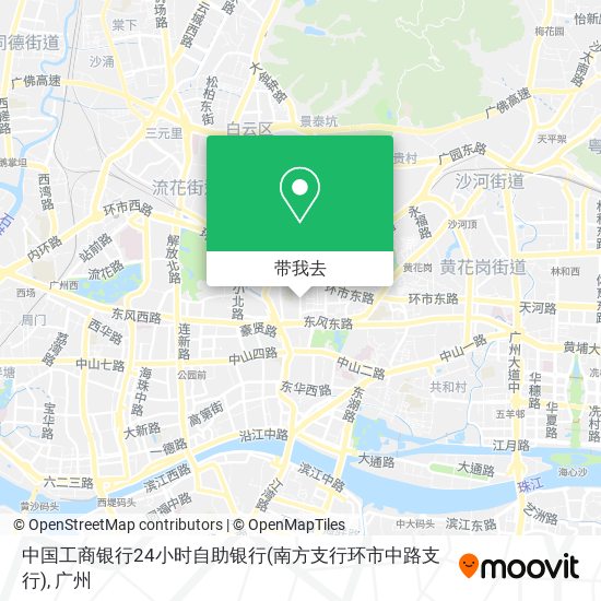 中国工商银行24小时自助银行(南方支行环市中路支行)地图