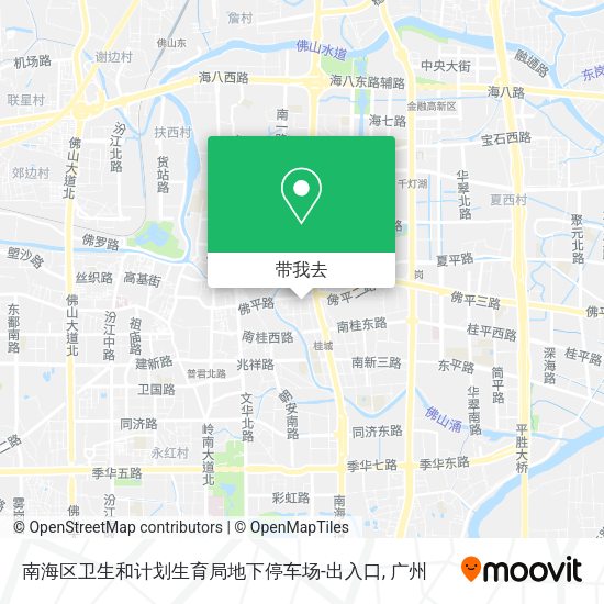 南海区卫生和计划生育局地下停车场-出入口地图