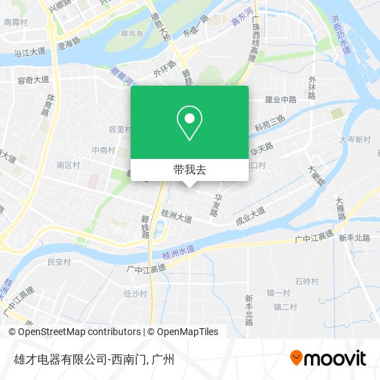 雄才电器有限公司-西南门地图