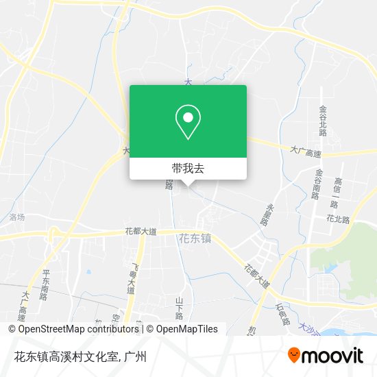 花东镇高溪村文化室地图
