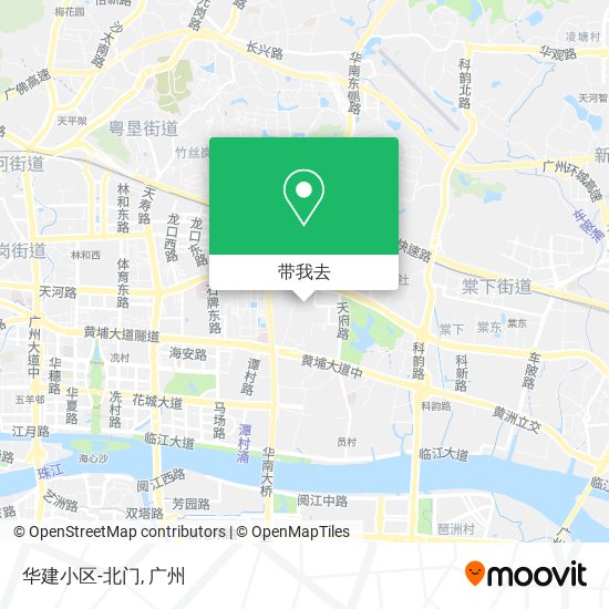 华建小区-北门地图