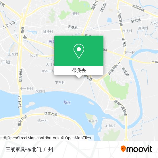 三朗家具-东北门地图