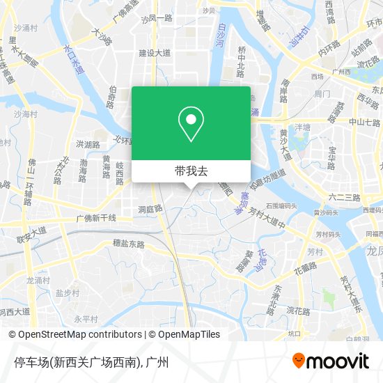 停车场(新西关广场西南)地图