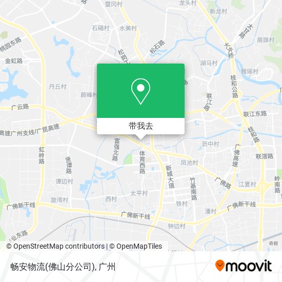 畅安物流(佛山分公司)地图